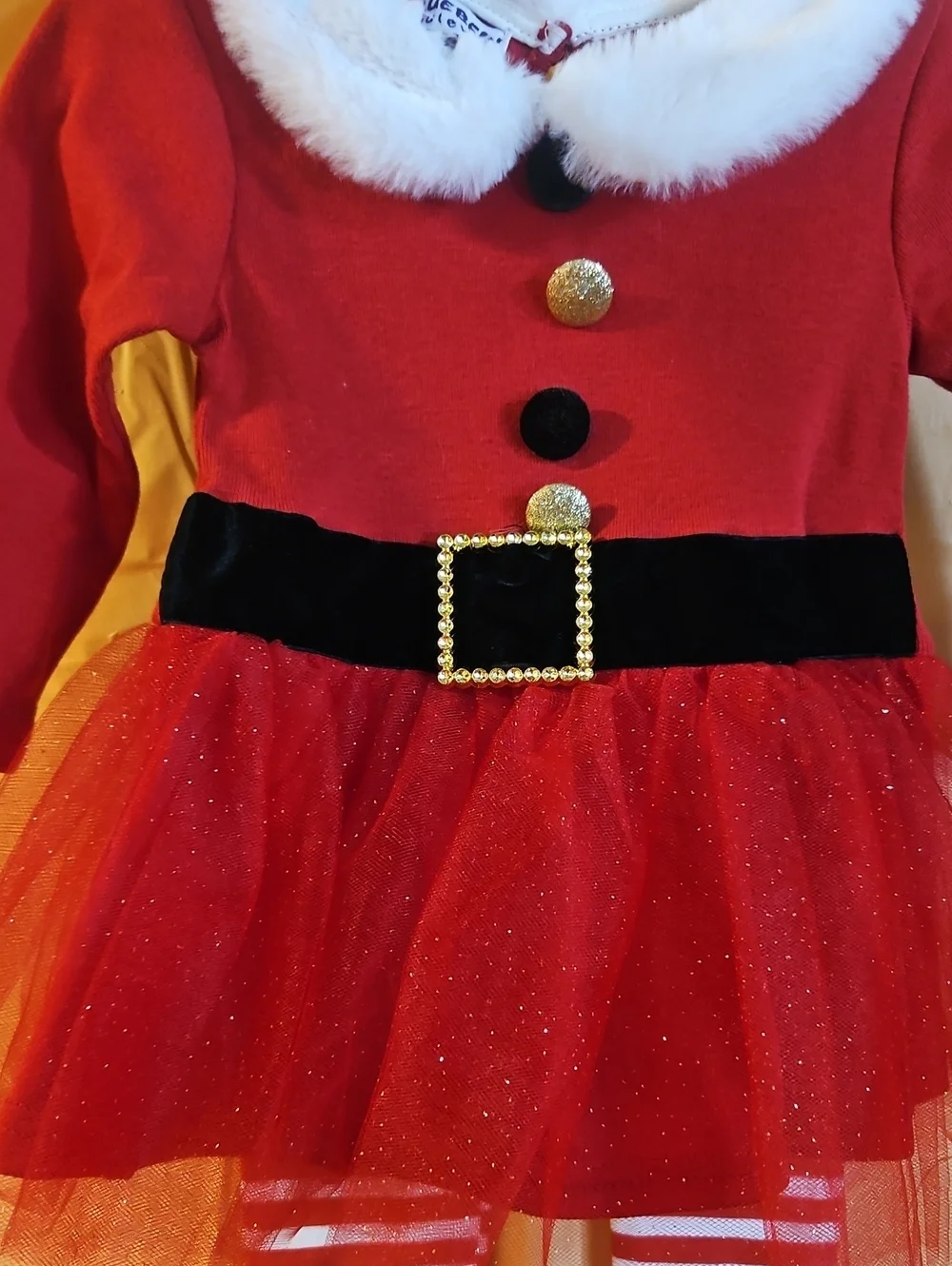 BLUEBERI BOULEVARD BABY TWO PIECE SANTA OUTFIT: DRESS/LEGGINGS: NWT: 18 MTH